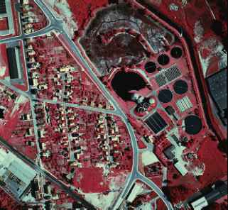 Infrared aerial photo